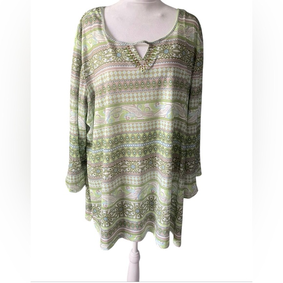 Allison daily 3X women’s top stretch Multicolor - Picture 1 of 9